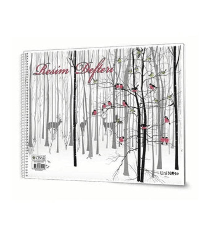 Sketchbook 35x50 cm with cardboard cover of 15 sheets