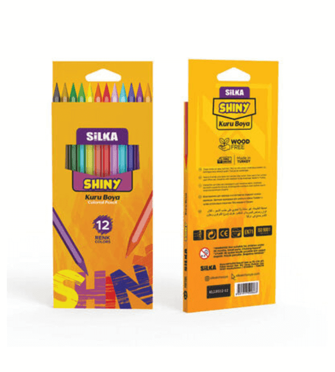 Silka Shiny Dry Paint 12 Colors Full Size