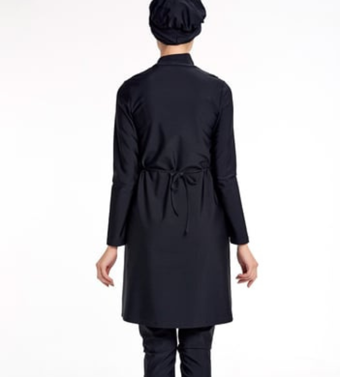 Lycra veiled swimwear with a belt design