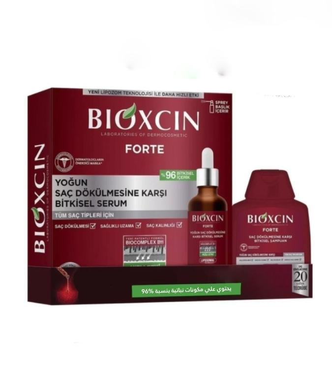 Bioxcin Forte Shampoo Set 300 ml and Serum 3 x 50 ml