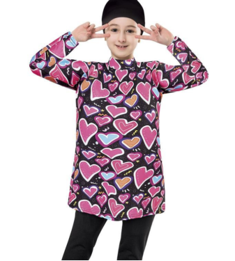 Fantay Lycra patterned swimsuit for girls