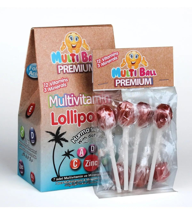 Multivitamins Luxury Date Lollipops - 12 vitamins - 3 minerals