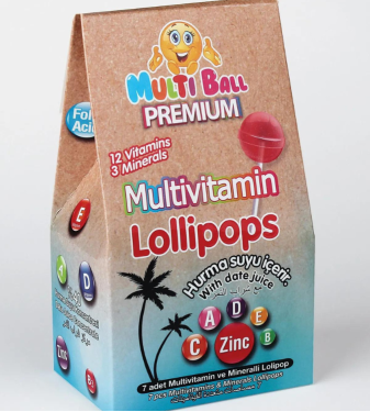 Multivitamins Luxury Date Lollipops - 12 vitamins - 3 minerals