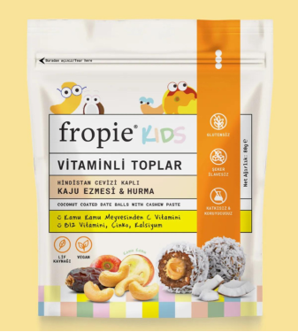 FROPİE Kids - Multivitamin Fruit Balls Coconut & Cashew Butter For Kids 80g