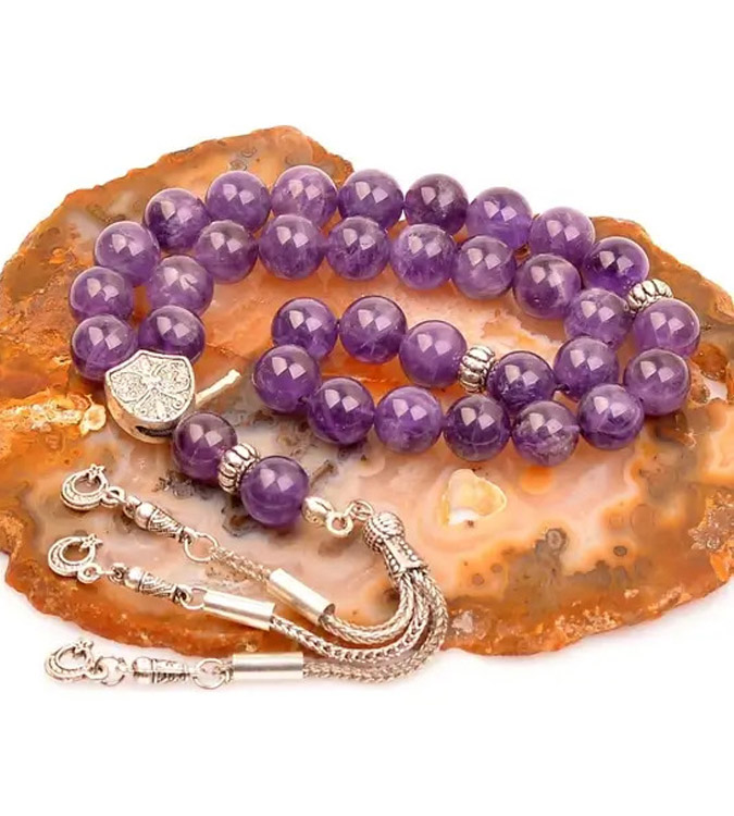 Amethyst Stone Rosary 10 Mm