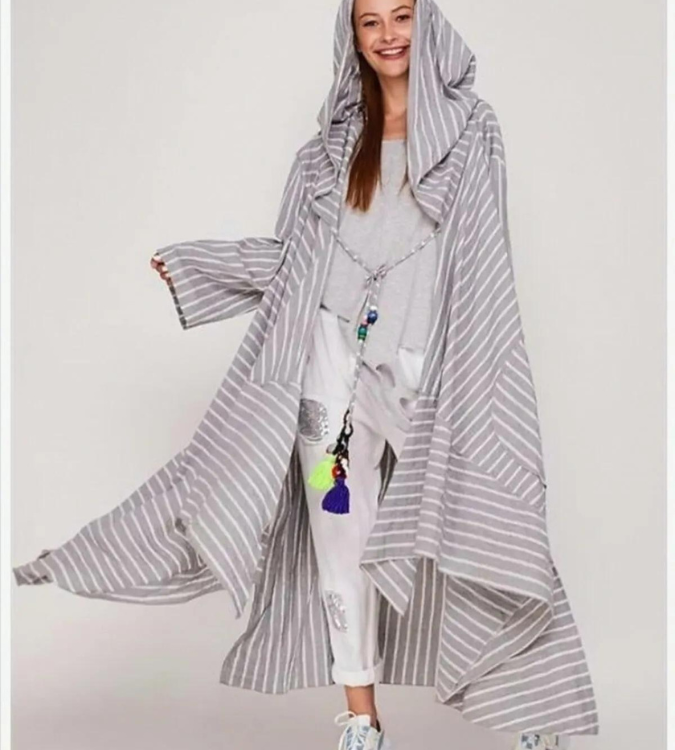 Women's Loose Gray Abaya - ZTO