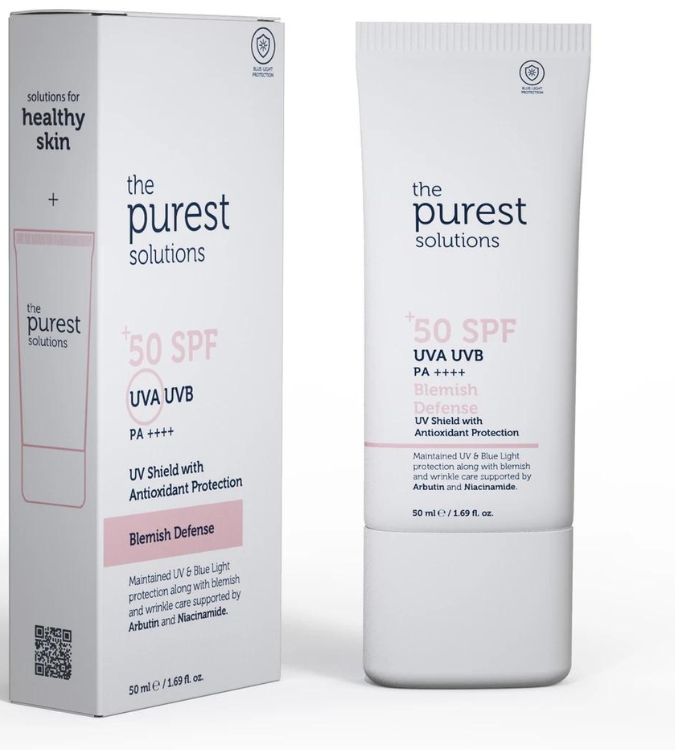 The Purest Anti-Blemish Evening Sunscreen Cream SPF 50 50ml