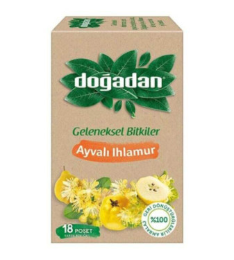 Herbal tea quince and lime from Doğdan, 18 sachets