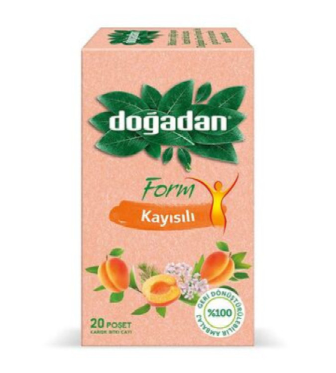 Herbal Tea with Apricot from Doğadan - 20 Sachets
