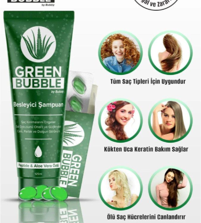 Green Bubble Keratin Capsules Set