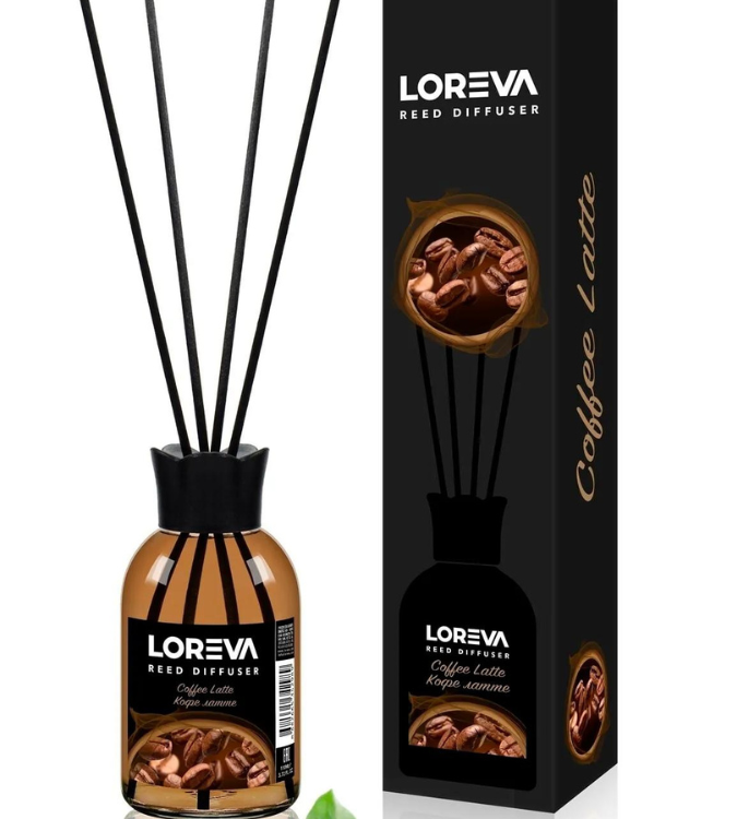 LOREVA - Air Freshener with Coffee Scent Sticks - 110 ml