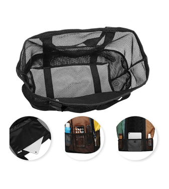 Large multi-pocket beach bag