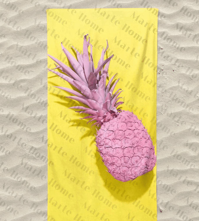 Pineapple Print Beach Towel from Marte Home