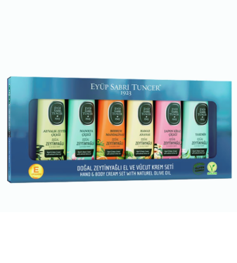 Natural Olive Oil Hand and Body Cream - 50 ml - Set of 6 pieces - EYÜP SABRI TUNCER