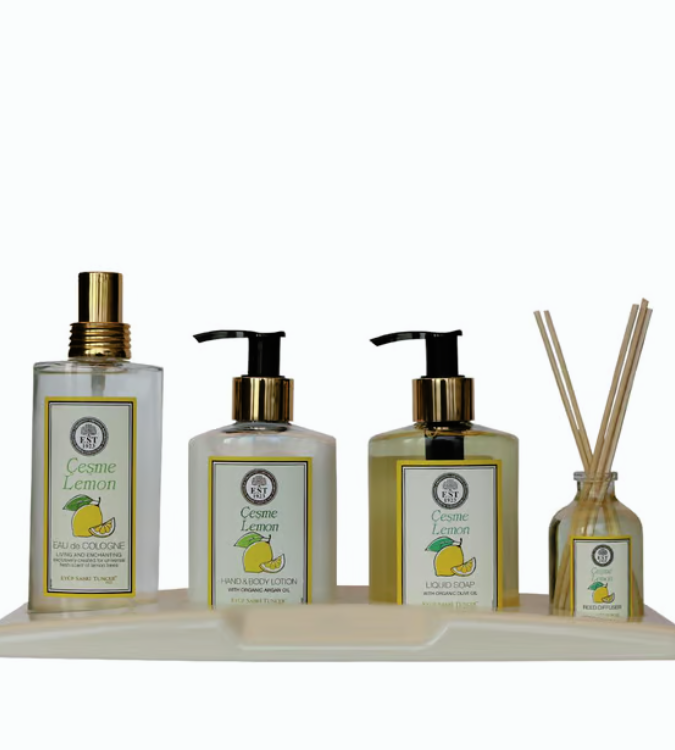 Çeşme Lemon Personal Care Set of 4 Pieces - EYÜP SABRİ