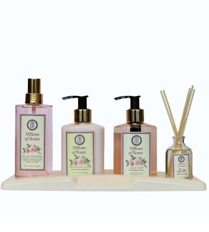 Rose-scent personal care set of 4 pieces - EYÜP SABRİ