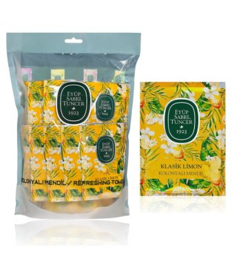 Classic Lemon Scent Wet Wipes 50 Pieces - Large Size -EYÜP SABRİ