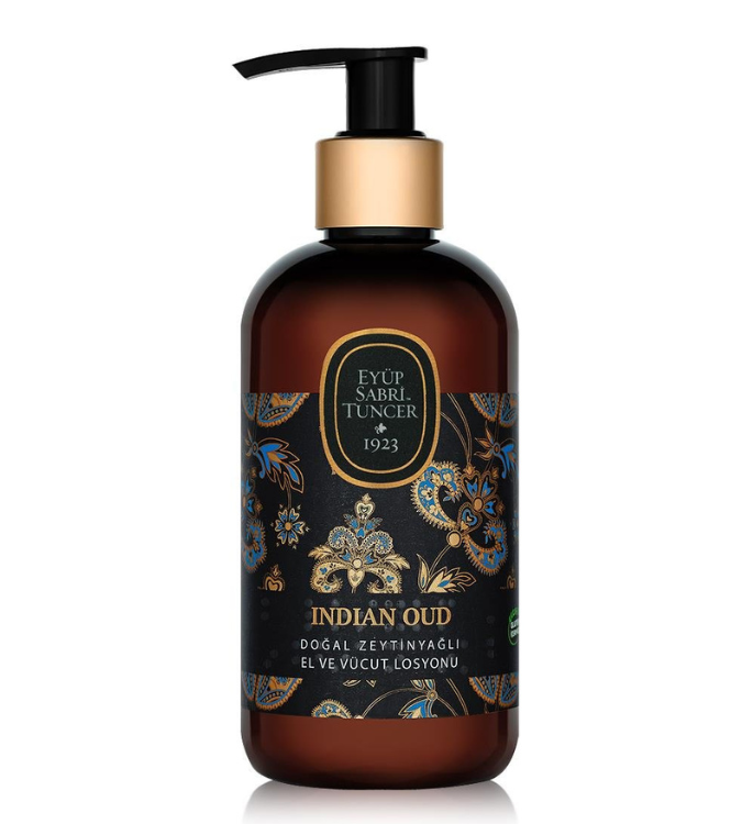 Indian oud lotion for hands and body with natural olive oil 250 ml - Eyüp Sabri