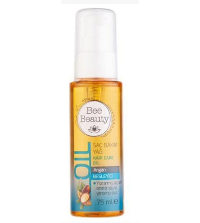 Argan Hair Care Oil 75 ml - helps repair damaged hair - Bee Beauty