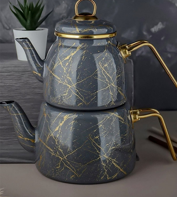 Otuz4 İstanbul Enameled teapot set