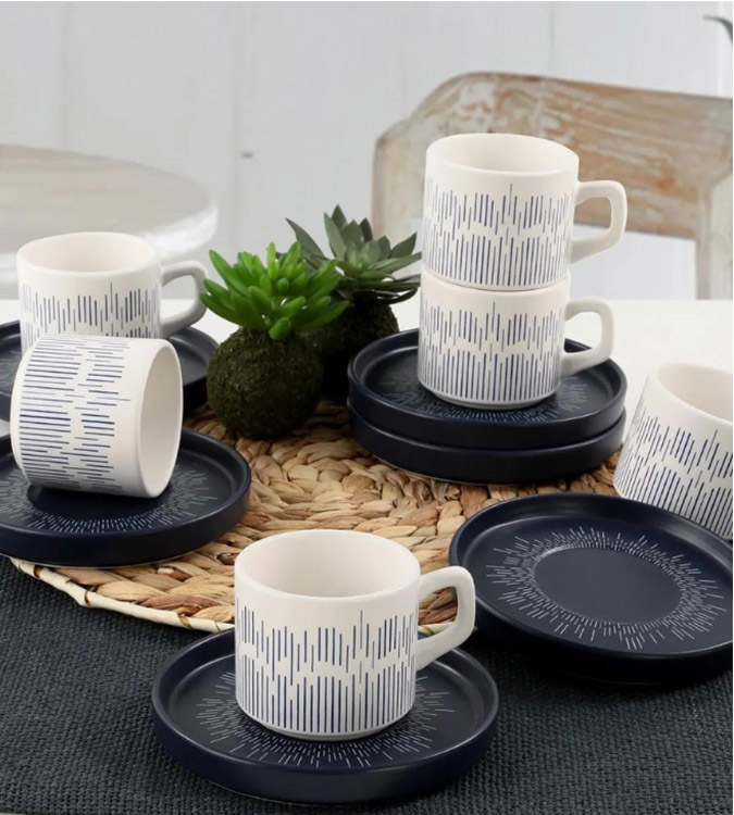 Keramika Tea Set 12 Pieces 6 Persons