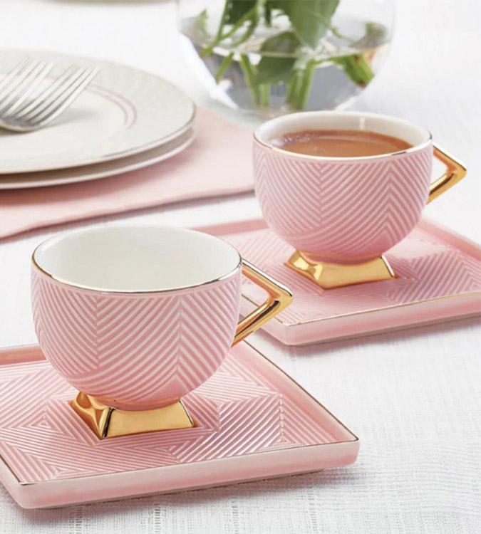 Karaca Turkish coffee cups set, 90 ml, for two people