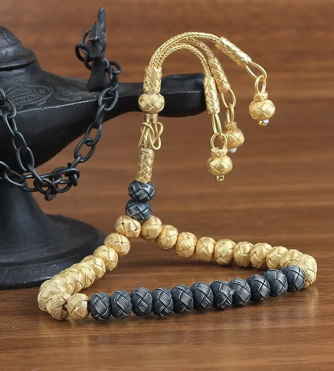 1000 Sterling Silver Kazaz Rosary Hand Knitted