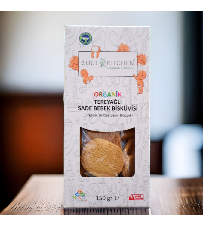 Organic Butter Plain Baby Biscuit 150g