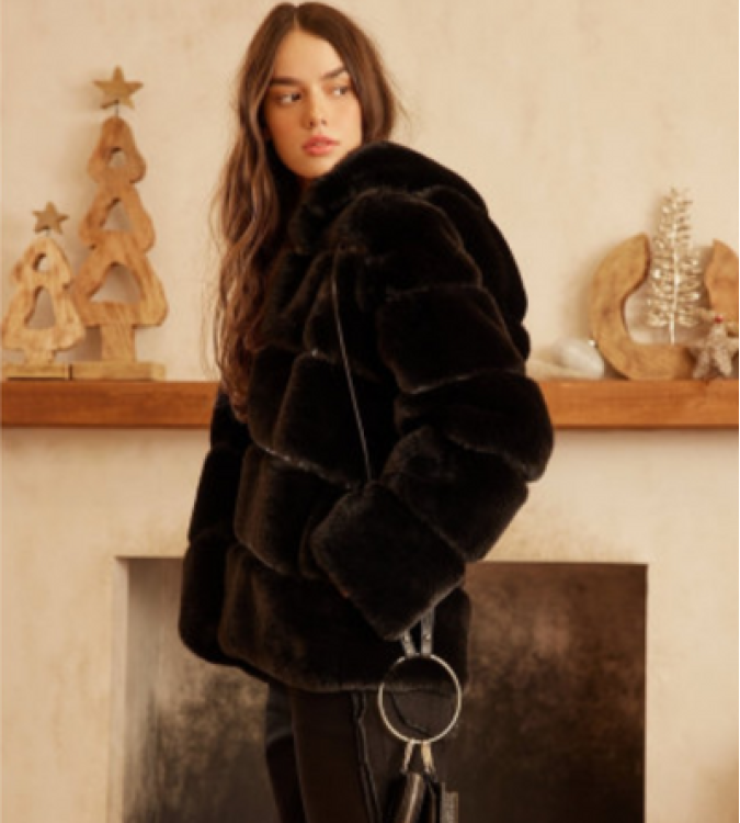 Fur Coat with a hat