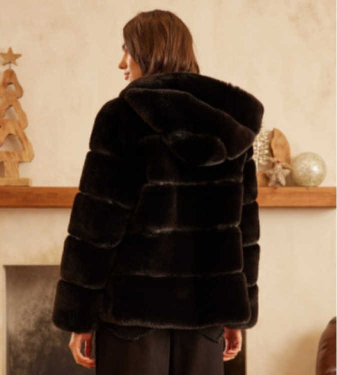 Fur Coat with a hat