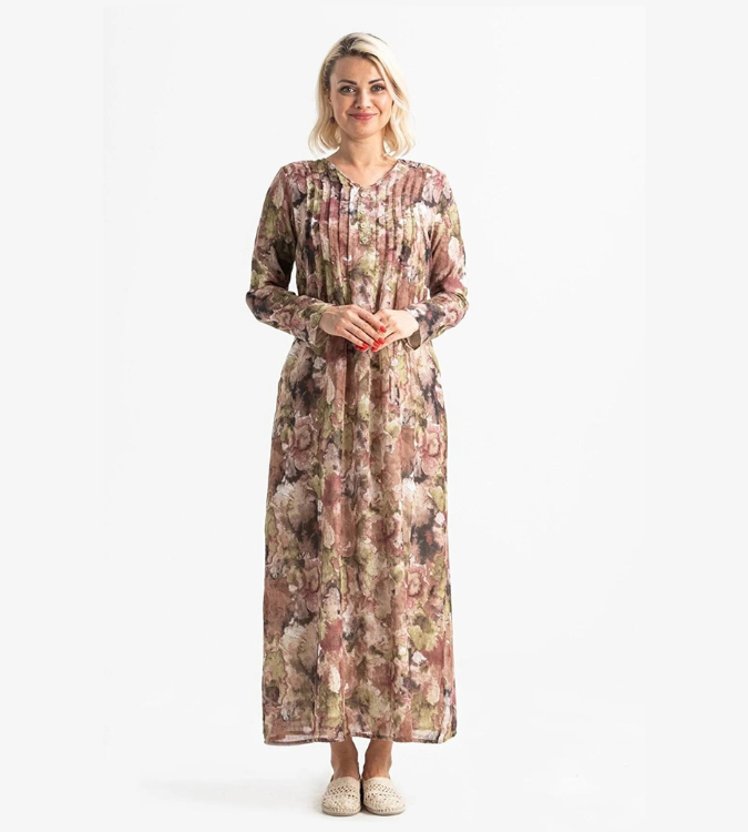 Long cotton voile dress