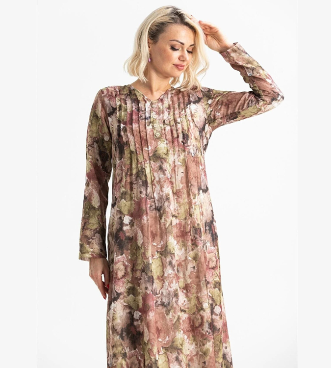 Long cotton voile dress