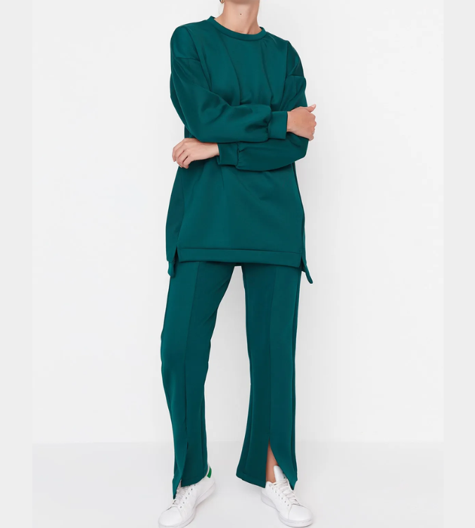 Emerald green two piece set