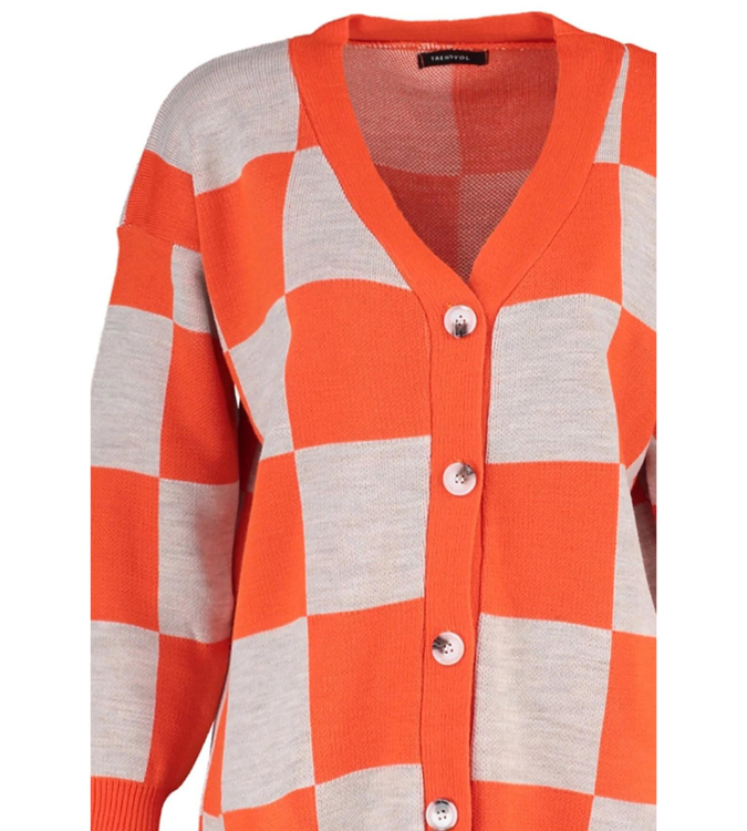 Orange checkered jacket