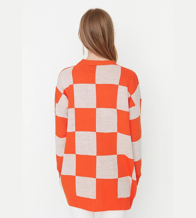 Orange checkered jacket