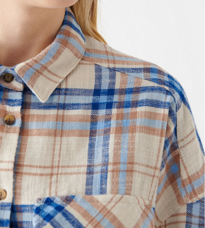 Blue check shirt - Mavi