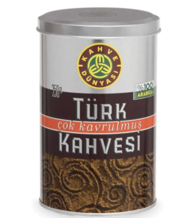 Kahve Dunyasi Very Roasted Turkish Coffee 250 gr