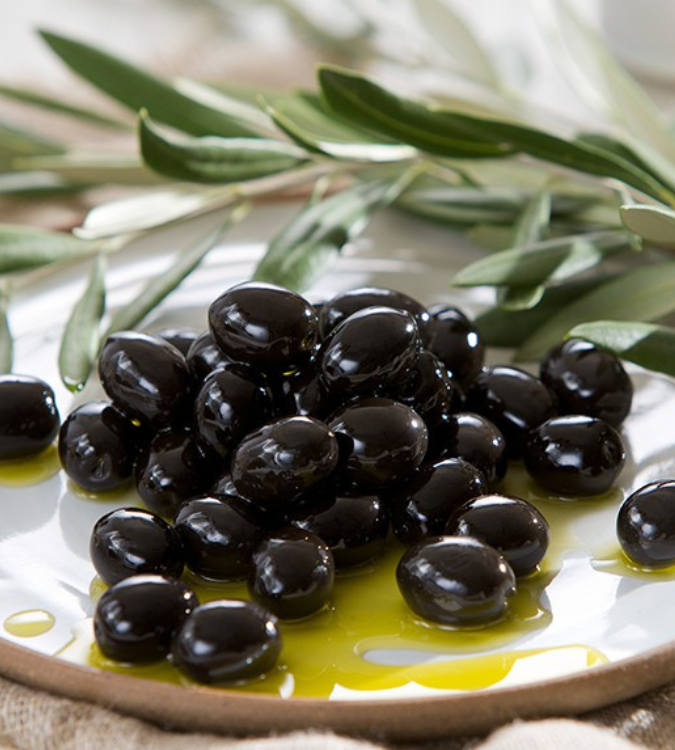 Organic Gemlik Oily Pickled Black Olives 700g
