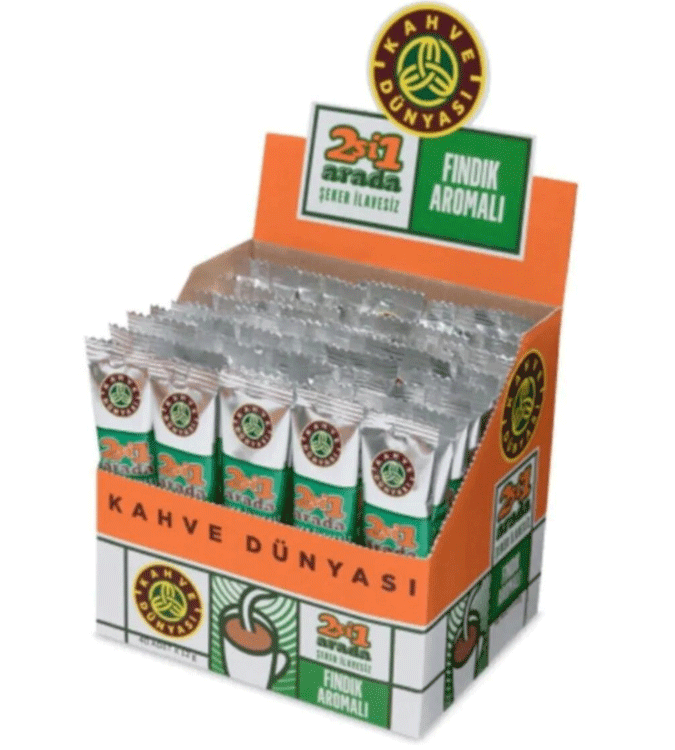 Kahve Dünyası Hazelnut 2 in 1 without sugar 40 sachets