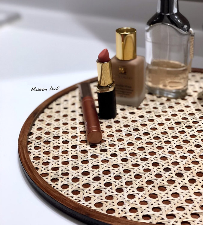 Natural bamboo design wooden tray