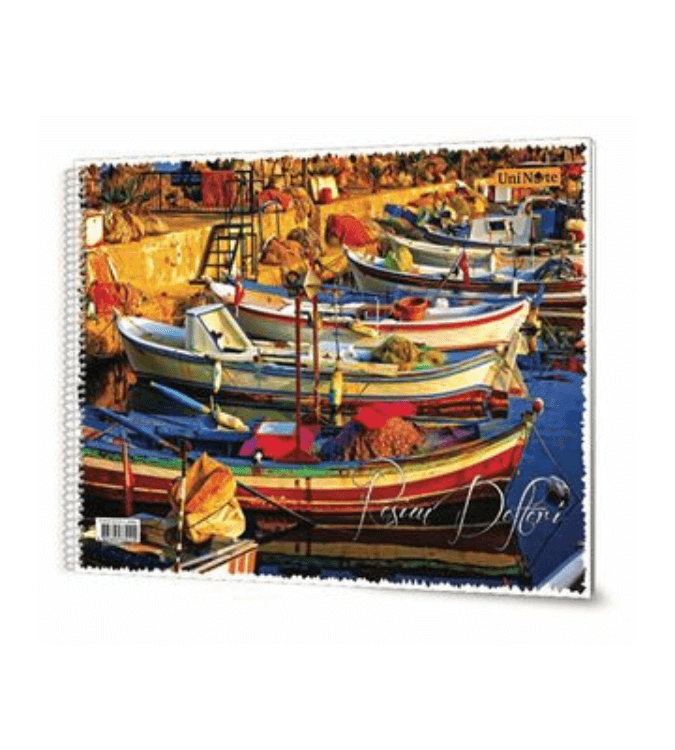 Sketchbook 25 x 35 cm with cardboard cover - 15 sheets