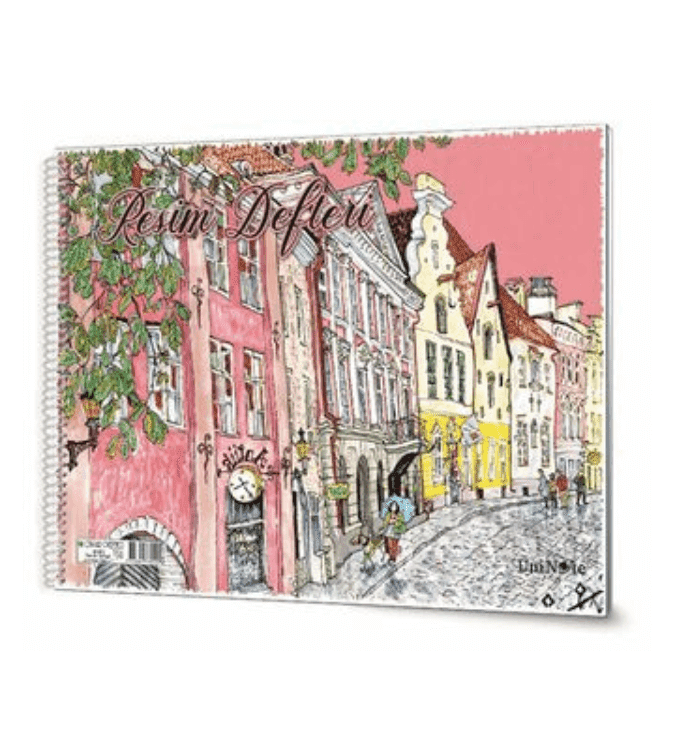 Sketchbook 25 x 35 cm with cardboard cover - 15 sheets