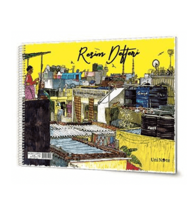 Sketchbook 35x50 cm with cardboard cover of 15 sheets