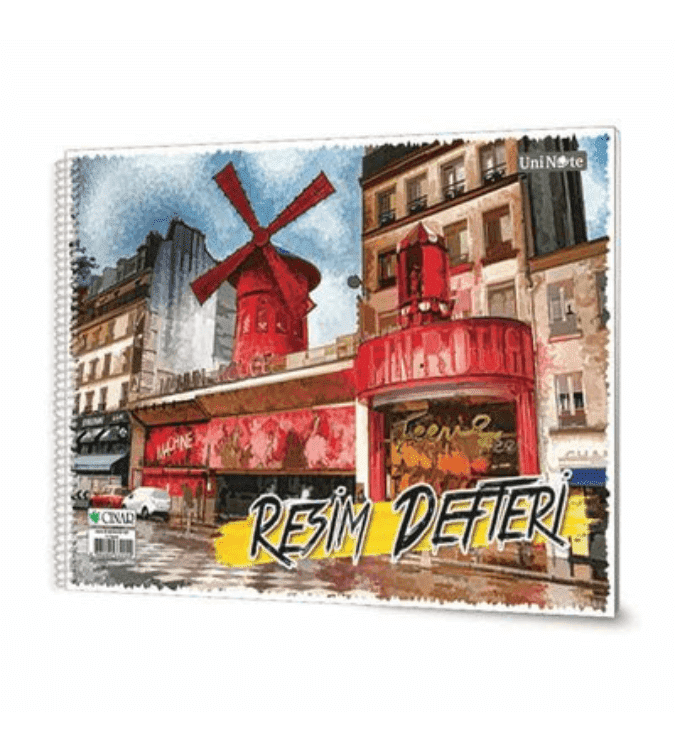 Sketchbook 35x50 cm with cardboard cover of 15 sheets