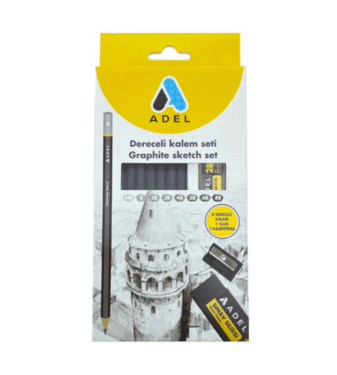 Adel B pencil set of 8 pieces