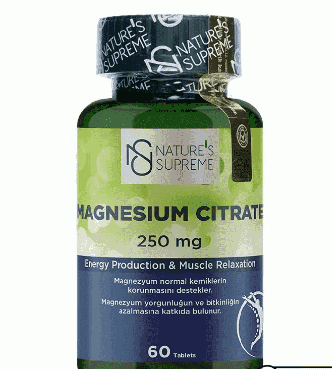 Nature's Supreme Magnesium Citrate 250 Mg 60 Tablet