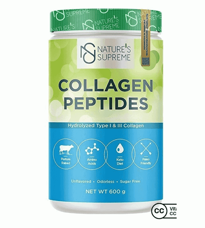Nature's Supreme Collagen Peptides Powder 600 Gr