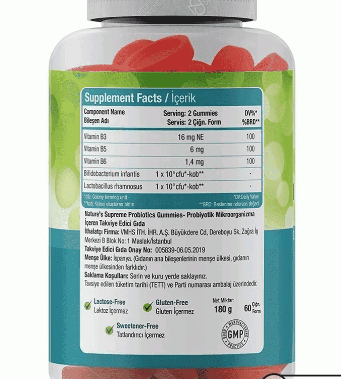 Nature's Supreme Probiotic Chewable 60 Pieces