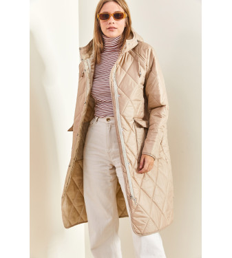 Women's zip-up coat - Bianco Lucci