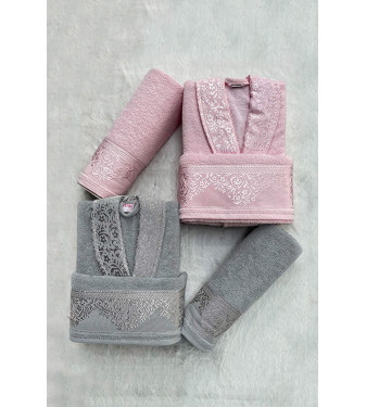 bathrobe set 6 peaces for newly Weds